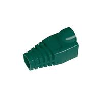 50 Pcs Cat5 Cat5E Cat6 Strain Relief Boot, RJ45 Plug Connector Cover Modular Network Plug Connector Cap Cable Connector Boots, Green