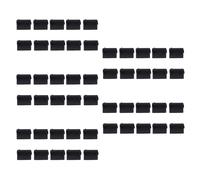 50 Pcs de Enchufe de Silicona con Puerto USB Enchufe A Prueba de Polvo Tapa de Protección Tapón Negro