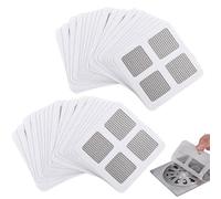50 PCS Desechable Rejilla Desague Ducha Floor Drain Sticker, Pegatinas para Drenaje de Pelo, para Evitar que los Desagües Obstruidos, para Accesorios de Baño, para la Cocina, Fregadero, Bañera