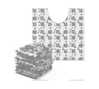 50 Pcs Disposable Toilet Commode Mat Deodorizing Toilet Mats Waterproof Bathroom U Shaped Mat for Kid Potty Training Incontinence (stars)