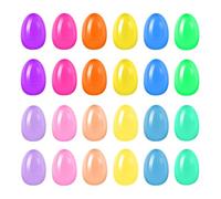 50 Pcs Fillable Easter Eggs Colorful Bright Assorted Colors Plastic Perfect for Egg Para Invitaciones