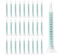 50 Pcs FMA06-16 Boquilla De Mezcla De Epoxi Tubo de Mezcla Plástico para Pegamento AB para Aplicador de Pistola Adhesiva, Mezclador Estático, Punta de Mezcla de Resina Plástica