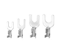 50 Pcs Fork Terminal Connectors, Y-Type Spade Terminals 3.2/4.2/5.2/6.2mm, Tin-Plated Copper with Thickened Brass Core Wire Connector(4.2)