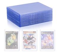 50 Pcs Fundas para Cartas Estándar, Toploader para Cartas Coleccionables, Fundas Transparentes para Tarjetas de 76x101 mm, Compatibles con Cartas Pokemon Sports Game, Tamaño Estándar