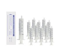 50 Pcs Jeringas Estériles de 10 mL con Embalaje Individual, Jeringa de Laboratorio, Jeringa de Plástico sin Aguja, Jeringa para Líquido, Jeringa de Plástico para Laboratorios Científicos, Medición
