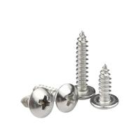 50 PCS M3 M4 Tornillos Autorroscantes for Madera De Acero Inoxidable Kit Surtido De Tornillos De Cabeza Cruzada Phillips(10mm,M3 x 50Pieces)