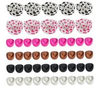 50 PCS Mini Sombreros de Vaquero Pequeño Sombrero de Vaquero de Plástico Lindos Mini Sombreros para Manualidades Occidentales para Manualidades Fiesta Decoración de Casa de Muñecas (Multicolor) par
