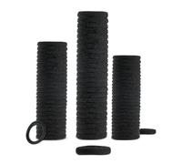 50 Pcs para el pelo negras, fuertes, sin costuras, de algodón, para mujeres, hombres y niños, accesorios versátiles para el cabello