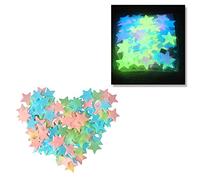 50 Pcs Pegatinas Que Brillan En Las Ventanas Oscuras Brillan En La Oscuridad Pegatinas Brillan En El Techo Oscuro Pegatinas Decoración Colorida Pentagrama Bebé Pegatinas Luminosas