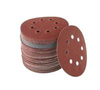 50 PCS Sanding Discs 125mm Round Shape Sandpaper 8 Hole Mixed Grit 80-3000 Hook and Loop Disk Sand Sheets Polishing Tools