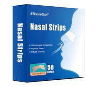 50 Pcs Tiras Nasales Antironquidos, Dilatador Nasal, Tiras Nasales Antironquidos para una Mejor Respiración al Dormir y Hacer Deporte, Nasal Strips Alivia Instantá Neamente La CongestióN Nasal