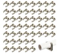 50 Pcs Tubo Pvc 20mm Rigido Set,Abrazadera Tubo,Abrazaderas Tubo,Abrazaderas Para Instalaciones Eléctricas, Abrazadera De Tubo Para Agua, Gas Y Tubos De Plástico (Gris)