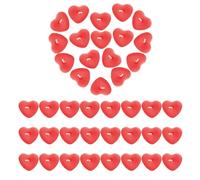 50 Pcs Velas Corazón Rojo para San Valentin, Velas de Té en Forma de Corazón, Vela Romántica del Amor para Bodas Fiestas Decoración