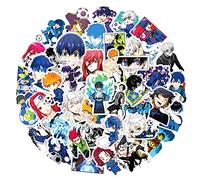 50 pegatinas BLUE LOCK de anime para ordenador portátil, parachoques, monopatín, botellas de agua, ordenador, teléfono, paquete de pegatinas de anime para niños/adolescentes