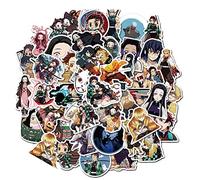 50 Pegatinas de Demon Slayer, Kimetsu No Yaiba - Vinilo Impermeable, Anime, PVC para Monopatín, Snowboard, Coche, Bicicleta, Equipaje
