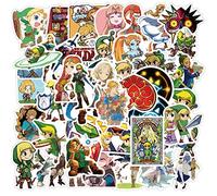 50 pegatinas de Games The Legend of Zelda para ordenador portátil, teléfono, guitarra, monopatín, cuaderno, coche, moto, bicicleta, vinilo, pegatinas impermeables de anime Zelda para adolescentes,