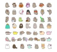 50 Pegatinas De Gatitos De Dibujos Animados, Lindas Graffiti Impermeables Para Decorar Patinetas, Equipaje, Carteras, Etc.