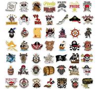 50 pegatinas de graffiti nuevas que no se repiten, pegatinas personalizadas de los Piratas para carrito de motocicleta, pegatinas impermeables de dibujos animados