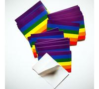 50 pegatinas LGBT. Pegatinas arcoíris camina del orgullo. Rainbow