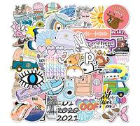 50 Pegatinas Lindas para Portátil, Estéticas de Moda, Vinilo, Impermeables, Kawaii para Cuaderno, Botellas de Agua, Monopatín, Equipaje para Niñas y Adolescentes