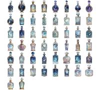 50 pegatinas místicas de fase de dibujos animados resistentes agua, arte adhesivo de PET para accesorios de guitarra portátil, pegatinas de botella de misteriosa