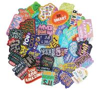 50 Pegatinas Motivacionales para Vision Board, Stickers Inspiradores Positivas para Diario, Álbum, Cuaderno, Portátil, Maleta Vinilo Impermeable, Removible, Ideal para Adultos y Niños