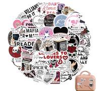 50 pegatinas para lector de romance oscuro, pegatinas Bookish, pegatinas romance oscuro, pegatinas de vinilo resistentes al agua, pegatinas de libro, para botellas de agua, álbumes de recortes,