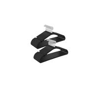 50 Perchas de Plástico 41,6 x 21,4 cm Negro Tinta