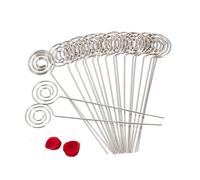 50 Photo Holders, 4. 7×0. 9in Silver Photo Card Picture Memo Paper Display Clip Note Holders DIY Crafts New Wire Clip for Party Office Cake Decorate (#1)