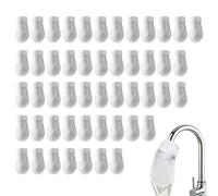 50 Piece Faucet Filter Cotton Bag for Kitchen Sink - Faucet Filters Bag with Strap for Filtering Tap Water