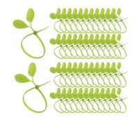 50 Piece Plant Ties, Leaf Shape Locking Zip Ties, UV Resistant Nylon Gardening Straps, Flexible Plant Support, Garden Tie Set for Indoor Outdoor Garden Climbing Vines Vegetable Fruit Tree Branches