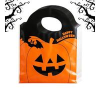 50 Pieces Pumpkin Bat Party Favor with Handle | Halloween Goodie Bags