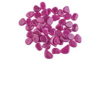 50 piedras luminosas para jardín, 2-3 cm, piedras brillantes para caminos, acuarios y macizos de flores, material decorativo resistente a la intemperie (morado)