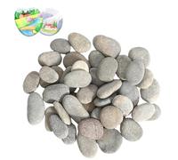 50 piedras para pintar, 1-3 cm, piedras grandes, piedras de río para pintar, piedras pequeñas para manualidades, piedras decorativas, piedra natural, acuario para jardín zen y acuarios
