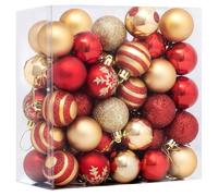 50 piezas 4cm Decoraciones para árbol de Navidad Bailas Adornos para fiesta navideña Adornos para bailes Navidad Regalos de Año en Casa