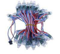 50 Piezas 4M / 6,5 Metros DC5V WS2811 MóDulo de Luz de PíXel LED una Todo Color 12Mm 15Cm Cables IP68 Cuerdas LED Digitales RGB Impermeables