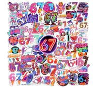 50 piezas 67 Meme Sticker, seis siete pegatinas divertidas, 6 7 Meme Sticker regalo (style3)