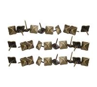 50 Piezas alfileres Antiguos de Cabeza Cuadrada, Puerta de tapicería Clavo Cian Bronce Hierro chincheta Clavo Caja de Caja Antigua sofá sofá Tachuela Decorativa Clavo Cuadrado uñas 12-19mm(12x18mm)