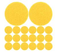 50 Piezas Almohadilla Redonda de Aromaterapia de Algodón Amarilla | Difusión Uniforme de Aceites Esenciales, Fragancia Duradera, Uso sin Derrames, para Conductores y Hogar