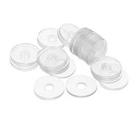 50 Piezas Arandela Plana Transparente de Vinilo M6, Junta Redonda | Repuesto para Tornillos y Barras de Apoyo de Baño, Diseño Plano de 6mm, Resistente al Agua