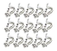 50 Piezas Bases para Pendientes Clip Triángulo sin Perforación - Accesorios para DIY Joyería Mujeres, Diseño Sin Dolor, Tamaño 2,50 x 1,50 x 0,30 cm