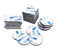 50 Piezas Belcro Adhesivo Doble Cara Extrafuerte Pad Adhesivo Negro 3M Cinta Adhesiva Doble Cara Reutilizable Espuma Adhesiva de Doble Cara Cinta Adhesiva Fuerte de Montaje