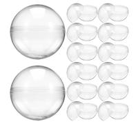 50 Piezas Bolas de Premio Rellenables Transparentes de Plástico 55mm | Diseño Claro para Ver el Contenido, Uso en Fiestas y Puestos, Suministros para Máquinas Expendedoras