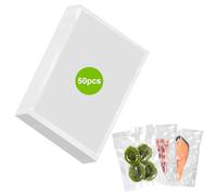 50 Piezas Bolsa al Vacío de Alimentos 20 x 30cm Bolsas para Envasar al Vacio para Alimentos Sin BPA Vacuum Beutel Lebensmittel Bolsas de Vacío Gofradas para Conservación de Alimentos y Cocción