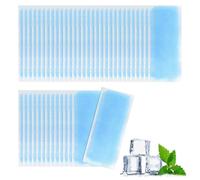 50 Piezas Bolsa Gel Frio, Parches de Refrigeración de Fiebre, Gel Parches Antigolpes de Calor Frío, Tiritas de Enfriamiento de Fiebre, Refresca en Verano, Alivia la Fatiga, Reductor de Fiebre