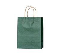 50 Piezas Bolsas de Papel con Asas, Bolsas Kraft Bolsas Papel Kraft para Fiestas Infantiles Boda Ceremonias de Graduación Aniversarios Bautizo Fiesta de Té Halloween Pascua-E-21x11x27cm(8x4x11in)
