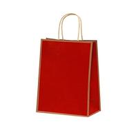 50 Piezas Bolsas Kraft, Bolsas Kraft Bolsa de Regalo de Compras para Fiestas Infantiles Boda Navidad Cumpleaños Ceremonias de Graduación Aniversarios Baby Shower Bautizo-18-15x8x21cm(6x3x8in)