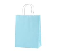 50 Piezas Bolsas Kraft, Bolsas Kraft Bolsa de Regalo de Compras para Fiestas Infantiles Boda Navidad Cumpleaños Ceremonias de Graduación Aniversarios Baby Shower Bautizo-7-21x11x27cm(8x4x11in)