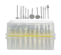 50 Piezas Broca de Amolar Rotativa de Diamante y Esmeril | Grabado Fino en Vidrio y Metal, Acabado Simple Plata, Uso Profesional en Joyería y Cerámica