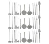 50 Piezas Broca de Diamante para Amolar Vidrio y Piedra, Plata | Emery y Diamante, Compatible Herramienta Rotativa, para Taller Artesanal, Joyería y Escultura DIY